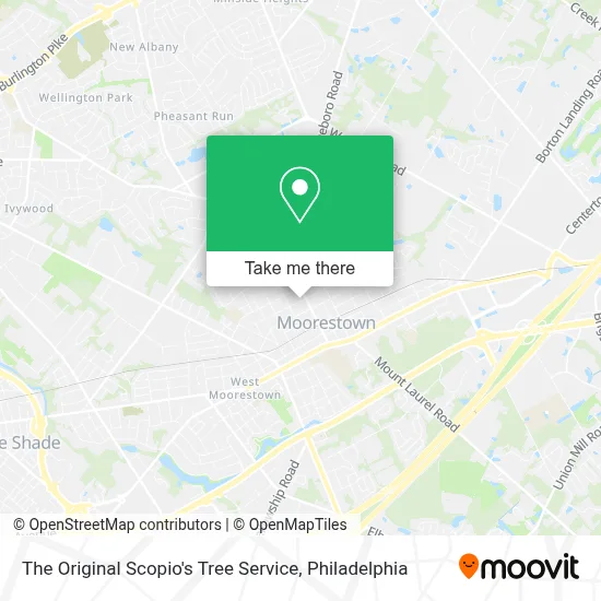 The Original Scopio's Tree Service map
