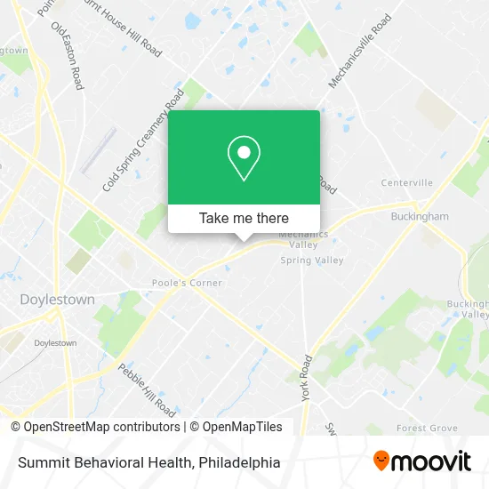 Summit Behavioral Health map