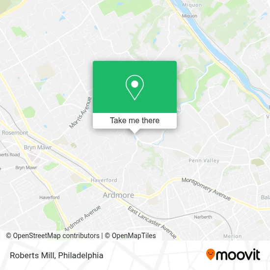 Roberts Mill map