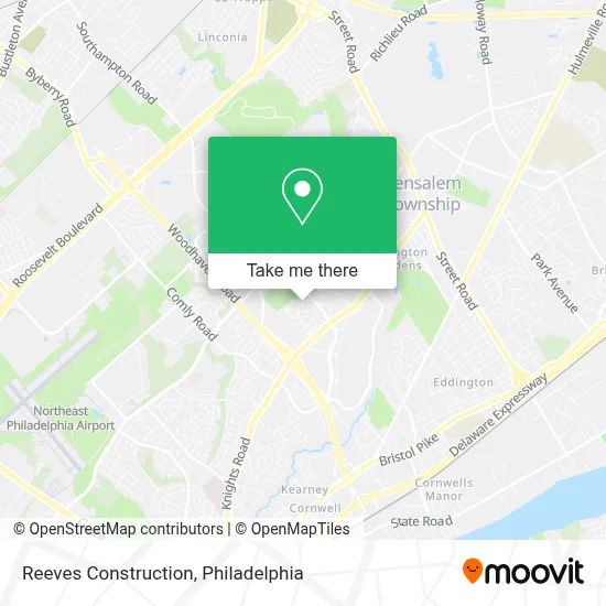 Reeves Construction map