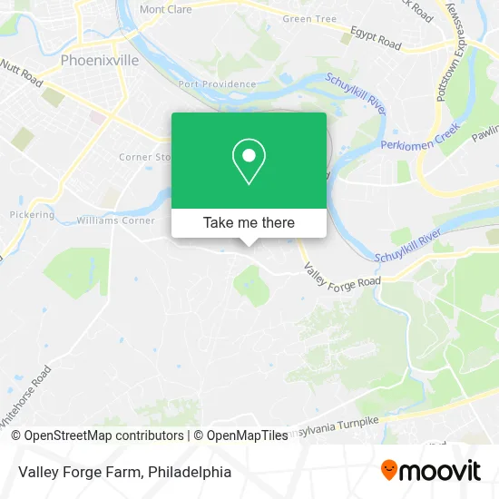 Valley Forge Farm map