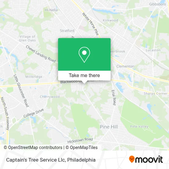 Captain's Tree Service Llc map