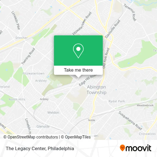 The Legacy Center map