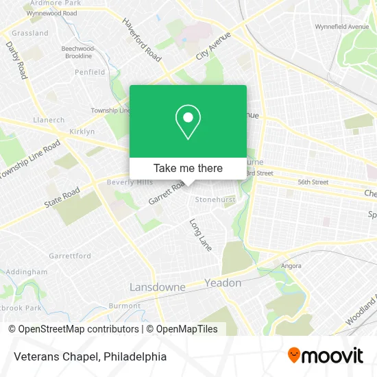 Veterans Chapel map