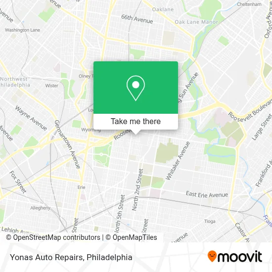 Yonas Auto Repairs map