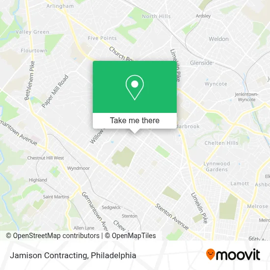 Jamison Contracting map