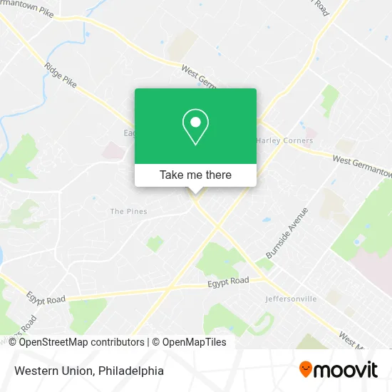 Western Union map