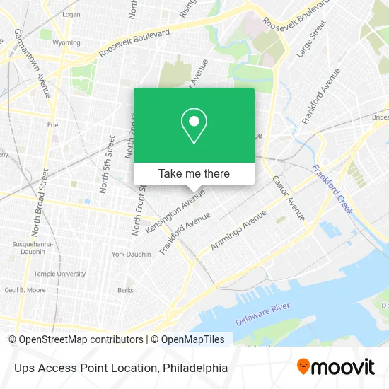 Ups Access Point Location map