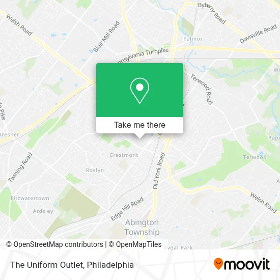 The Uniform Outlet map