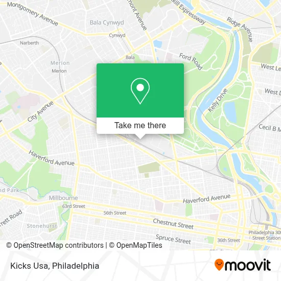 Kicks Usa map