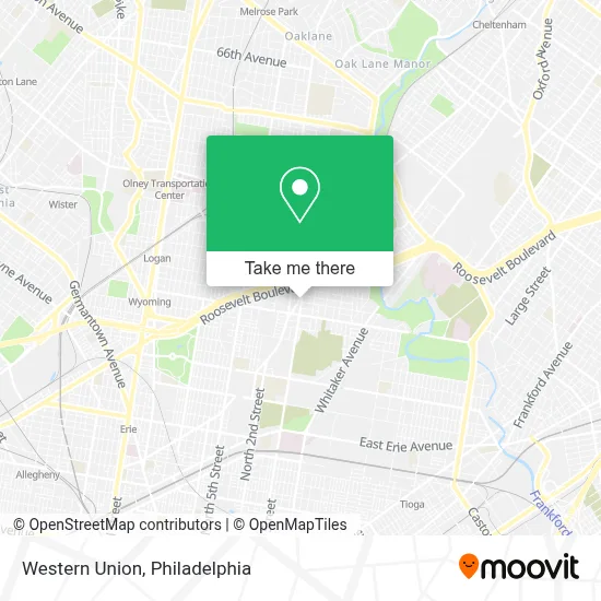 Western Union map