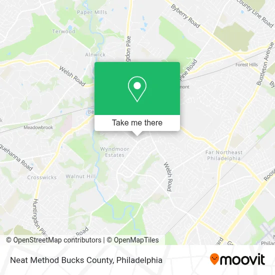 Neat Method Bucks County map