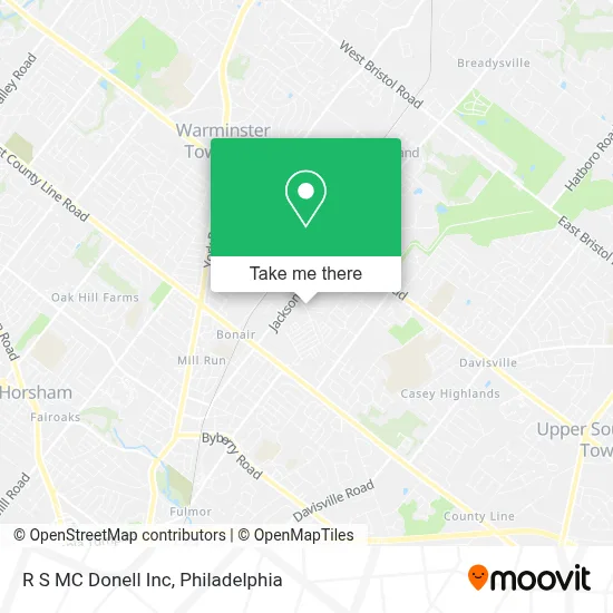 R S MC Donell Inc map