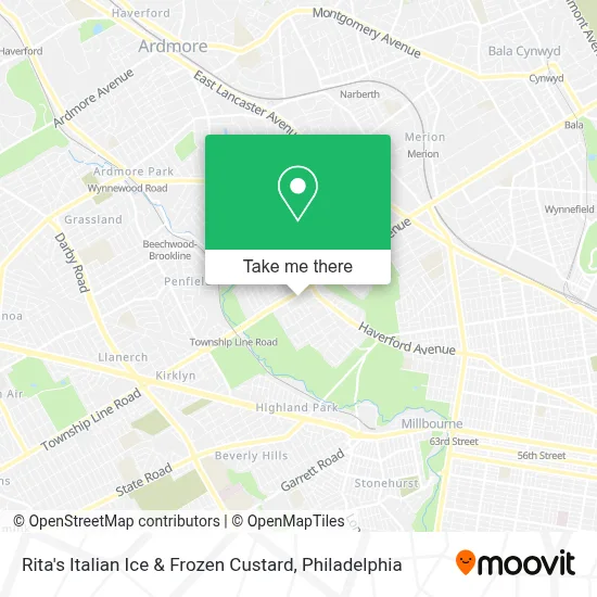 Rita's Italian Ice & Frozen Custard map