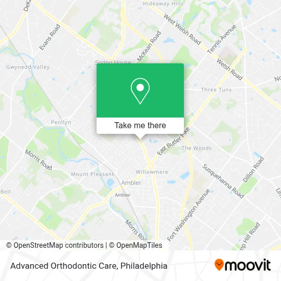 Advanced Orthodontic Care map