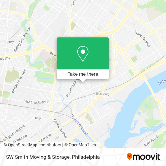 SW Smith Moving & Storage map