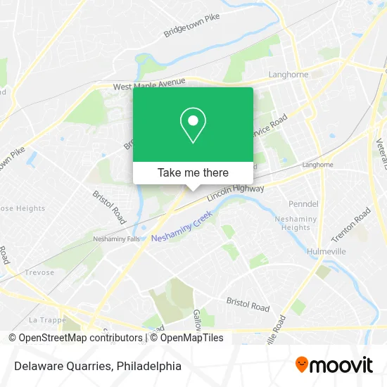 Delaware Quarries map