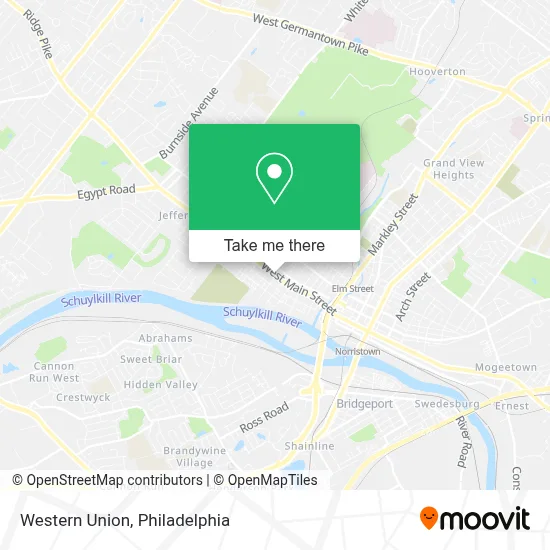 Western Union map