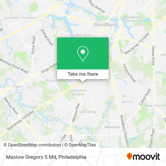 Maslow Gregory S Md map