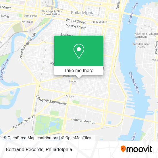 Bertrand Records map
