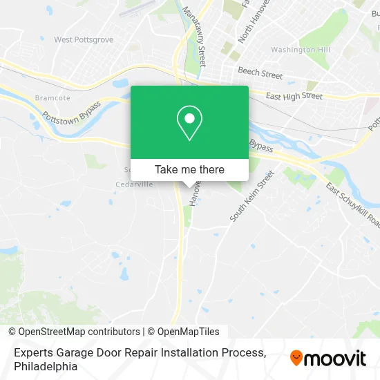 Experts Garage Door Repair Installation Process map