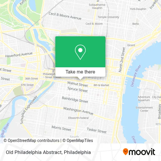 Old Philadelphia Abstract map
