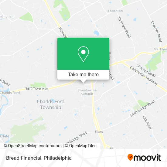 Bread Financial map