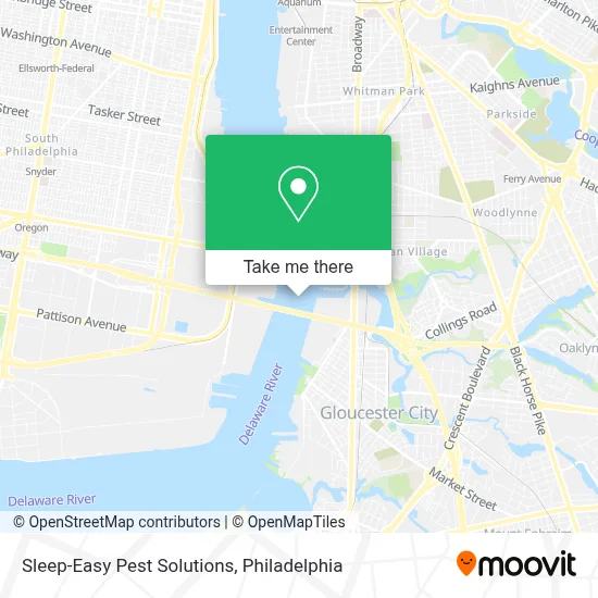 Sleep-Easy Pest Solutions map