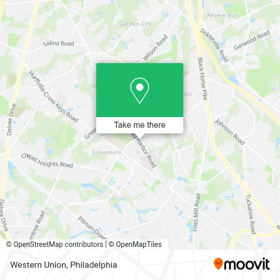 Western Union map