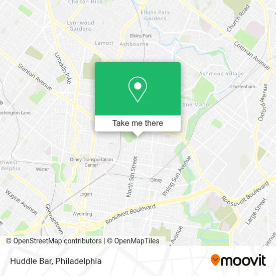 Huddle Bar map