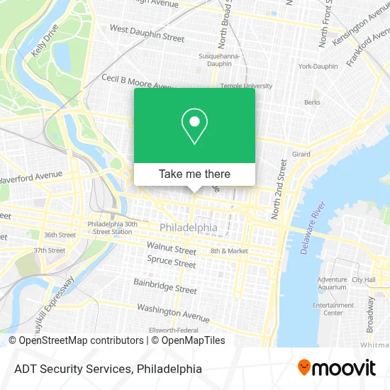 Adt Security Services map