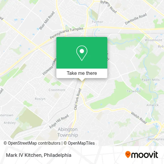 Mark IV Kitchen map