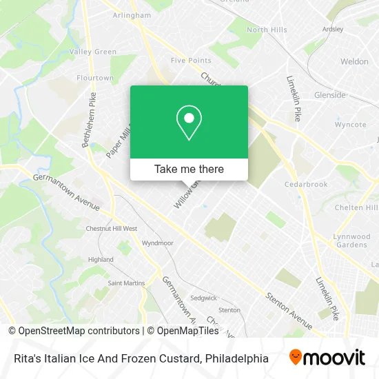 Rita's Italian Ice And Frozen Custard map