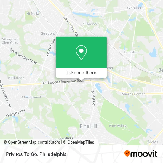 Privitos To Go map