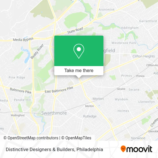 Distinctive Designers & Builders map