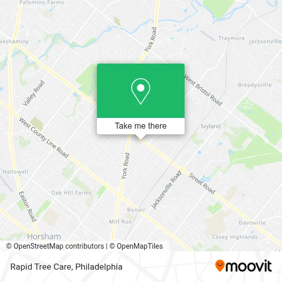Rapid Tree Care map
