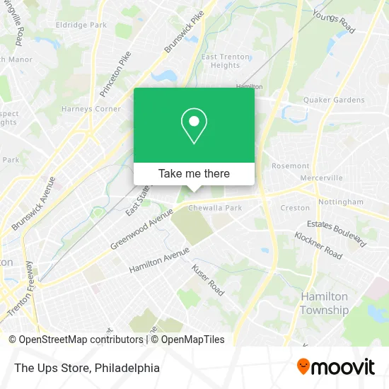 The Ups Store map