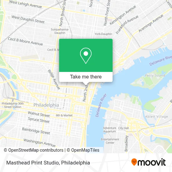 Masthead Print Studio map