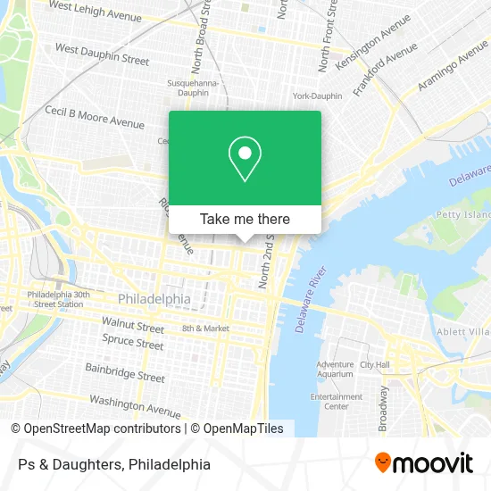 Ps & Daughters map