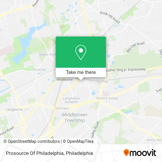 Prosource Of Philadelphia map