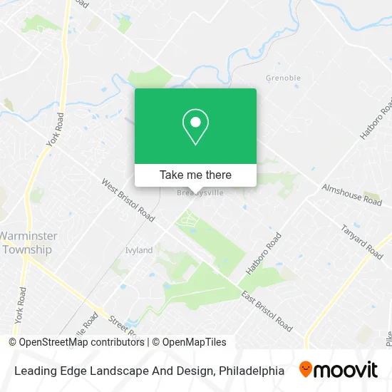 Leading Edge Landscape And Design map