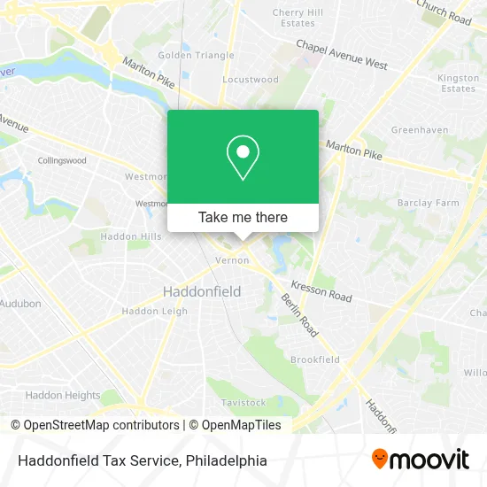 Haddonfield Tax Service map