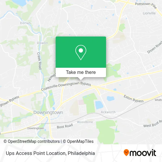 Ups Access Point Location map