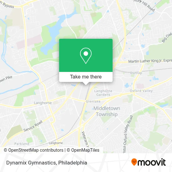 Dynamix Gymnastics map
