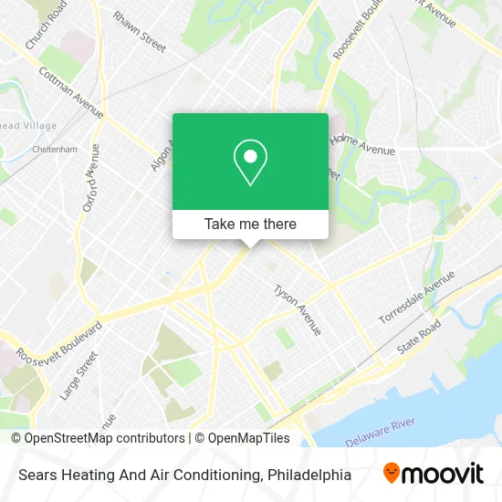 Sears Heating And Air Conditioning map