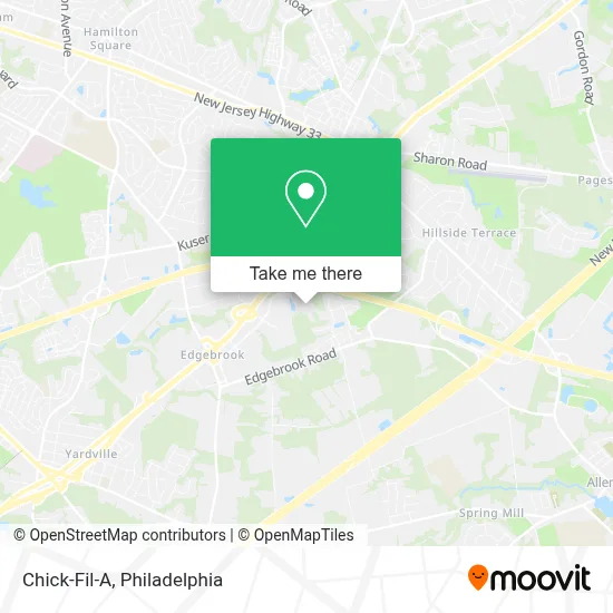 Chick-Fil-A map
