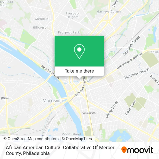 African American Cultural Collaborative Of Mercer County map
