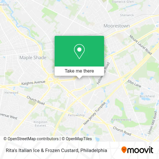 Rita's Italian Ice & Frozen Custard map