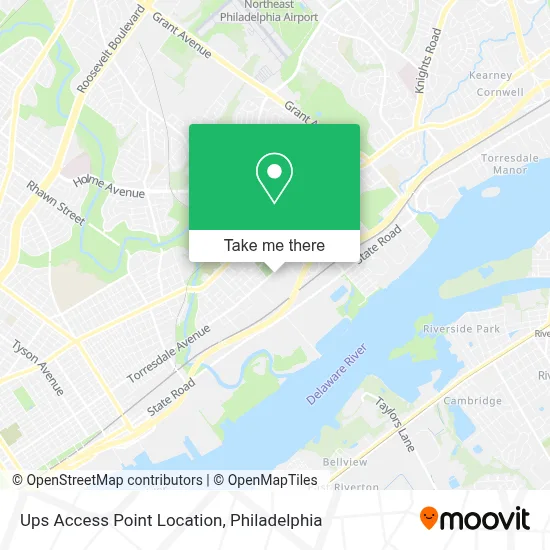 Ups Access Point Location map