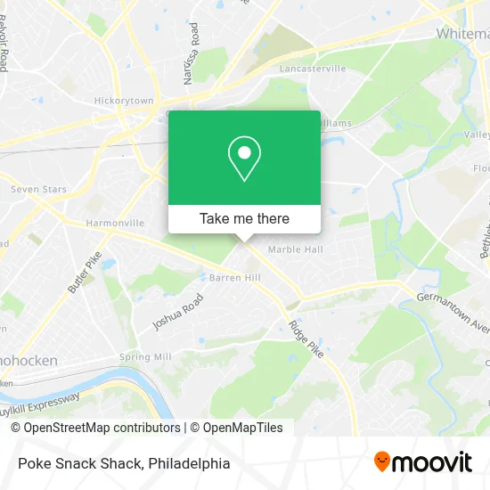Poke Snack Shack map